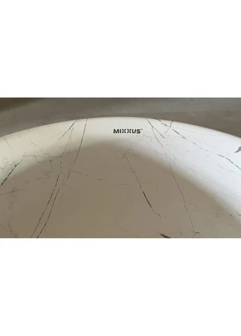 Раковина накладная WAVE-0102 MARBLE 370х370х130mm (MP6528) Mixxus (384191868)