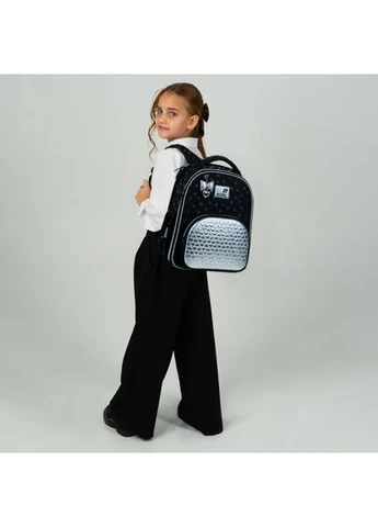 Рюкзак Education каркасный 556 Black&Silver Kite (390029799)