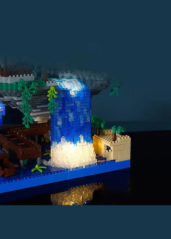 Конструктор японский дом с садом и водопадом 1435 деталей (498) No Brand (338625882)