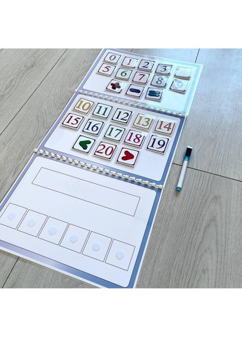 ЦИФРЫ книга на липучках No Brand (365762379)