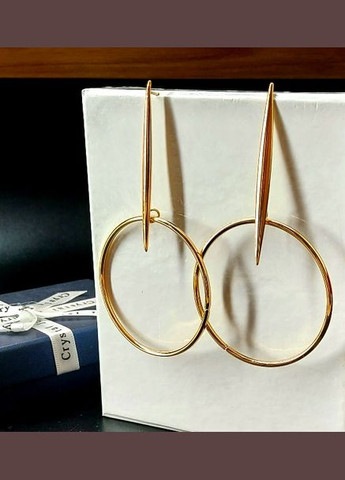 Сережки Довгі геометричні No Brand (328082790)