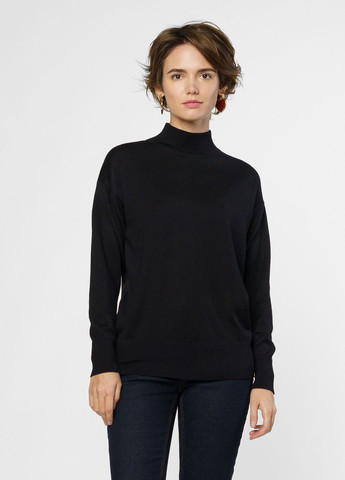 Черный зимний свитер женский черный Arber T-neck WS1 WTR-139