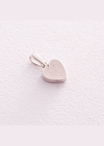 Кулон С Украиной в сердце в белом золоте (голубая и желтая эмаль) п03741 Oniks (264022784)