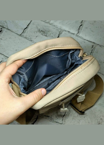 Сумочка детская для девочки кросс-боди с ремешком 20х16х6 см Бежевая No Brand (339092440)