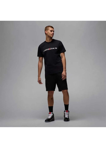 Черная мужская футболка jordanjd air ss crew черный Jordan