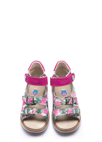 Цветные босоножки Theo Leo с пряжкой