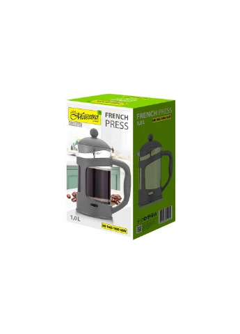 Френч-прес MR-1665-1000-GRAY 1000мл пластик сірий Maestro (386741292)