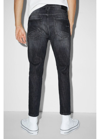 Серые демисезонные джинсы carrot C&A