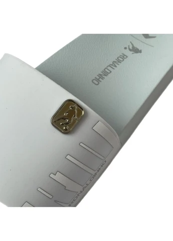 Белые мужские шлепанцы r10 slide Rider