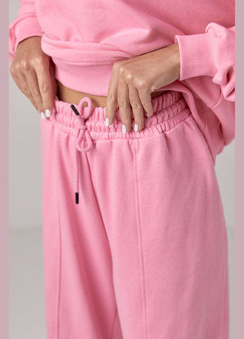 Спортивний костюм з прямими штанами та світшотом Lurex (300363886)