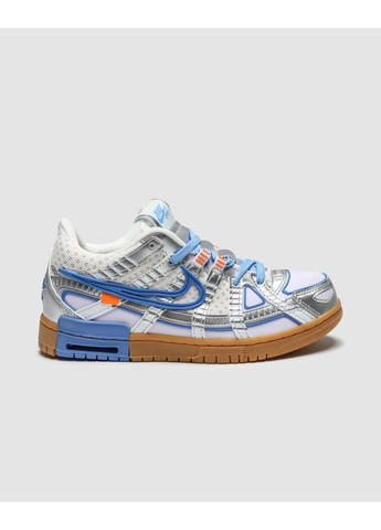 Білі кросівки nike white university blue No Brand Air Rubber Dunk x Off