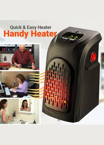 Портативный мини электрообогреватель Heater от сети с регулятором температуры и пультом 400 W Handy (282970728)