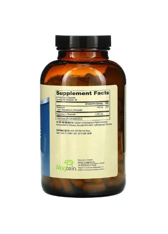 Магний L-Треонат Magnesium L-Threonate, 270 капсул Dr. Mercola (361115020)