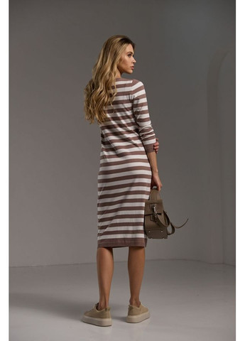 Бежева сукня 2508 суха троянда Triko Bakh