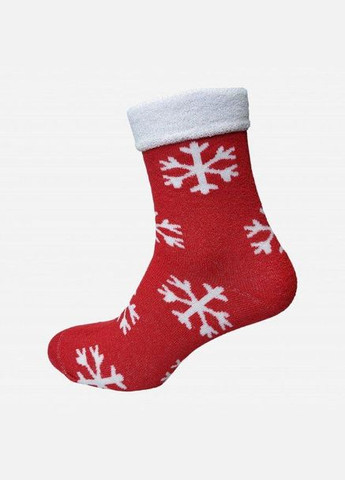 Червоні набір шкарпеток сніжинка махра 10 пар червоний Lana (276535956)