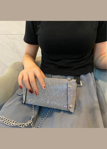 Праздничный клатч с камешками и бантом. No Brand (322414655)