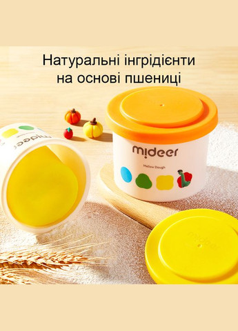 Маса для ліплення М'яке тісто М'яка глина 12 кольорів ( MD1501 ) для дітей від 18 місяців MiDeer (340479626)