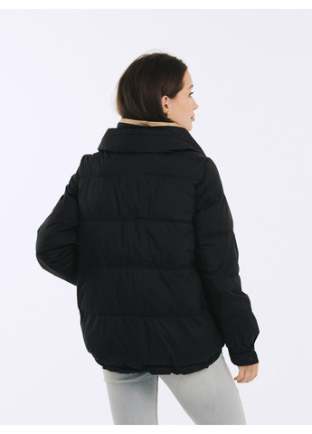 Чорна демісезонна куртка 21 - 04264 Vivilona