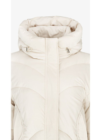 Молочная зимняя куртка однотонная женская 9016 молочный shop (2000999163326) On me