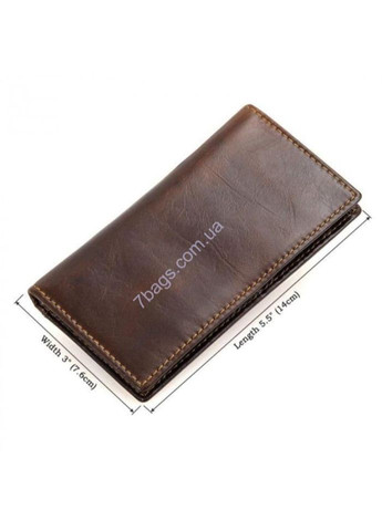 Визитница кардхолдер из кожи темно-коричневый R-8119Q John McDee (360239326)