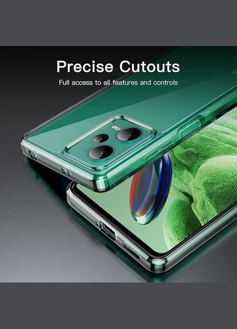 Прозорий чохол для Xiaomi Redmi Note 12 5G – проти пожовтіння, ударостійкий, захисний JeTech (323208930)