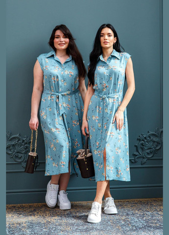 Голубое деловое, кэжуал, праздничный платье ри мары эвия ск 0323 RiMari