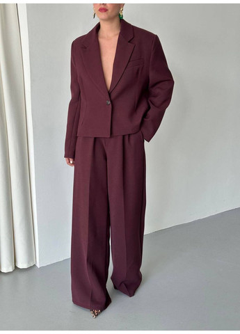 🍷 Костюм «Elegance Mood» з костюмної тканини — Розмірна сітка в описі DK/DL Мода без кордонів (359556894)