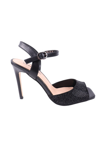 Черные босоножки женские черные на шпильке Gelsomino