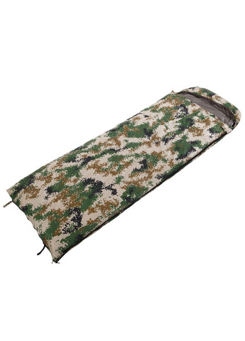 Спальный мешок одеяла с капюшоном (Нейлон 320T, подкл. PL 320T, утиный пух, 2300г, р-р 210х75см, t -25 до 0, камуфляж) Shengyuan (361438810)