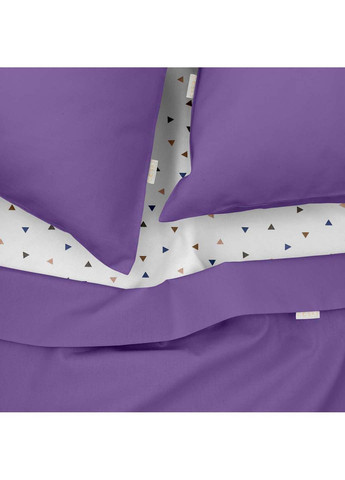 Двуспальная постель с простыней на резинке Lavender CS7 Орхидея 180х220 см Cosas (307474510)