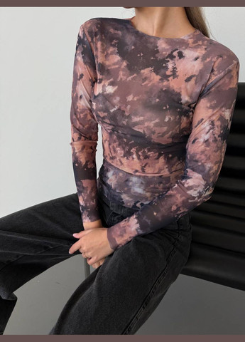 Жіночий легкий лонгслів напівпрозорий No Brand (324596585)