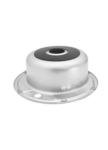 Кухонная мойка из нержавейки AISI 201 круглая врезная раковина на кухню Вал мойка для кухни -D490-18-08V WAL (313619026)