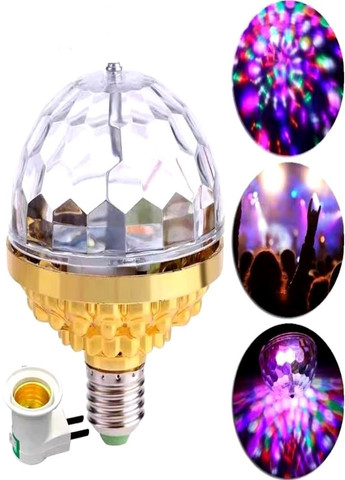 Світлодіодна обертова лампа АТ 776D від розетки та цоколя Е27 No Brand (305836495)