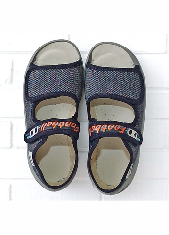 Ортопедичні відкриті тапочки капчики текстильні на липучках для хлопчика Waldi (333035650)