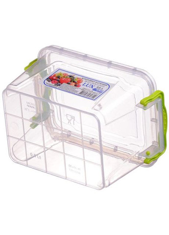 Контейнер пищевой Lux 0,8л. 162 х 112 х 93 мм. Ал-Пластик (296195798)