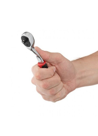 Набор головок 1/4" 4-14 мм, TORX, PH, HEX, SL, удлинитель, ручка с храповым механизмом 72 зуба, 28ед. Intertool (356459740)