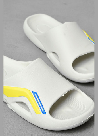 Шльопанці чоловічі піна молочного кольору Let's Shop (322765397)