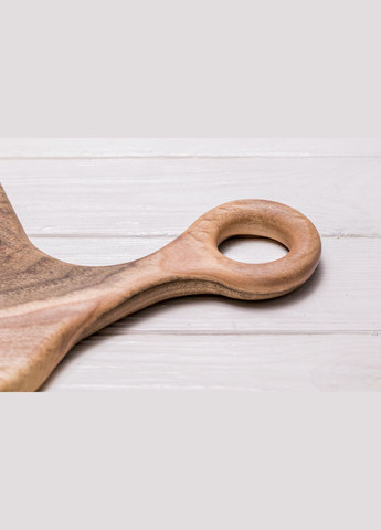 Дощечка горіхова «Вигин» M Дерев'яна горіхова дощечка для нарізки м'яса EcoWalnut (295266096)