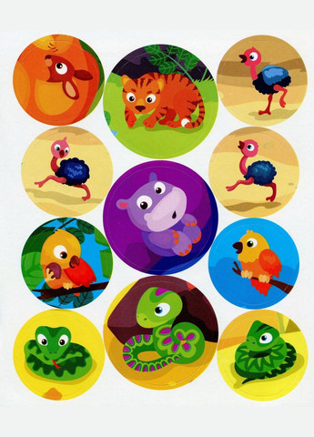 Книга з наклейками Мами та малюки (Зоопарк) (9789669251435) Видавництво "ПЕТ" (316124637)