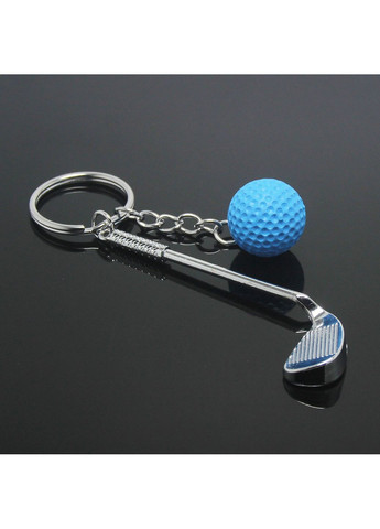 Брелок для ключей Гольф спортивный металлический Голубой 99_8_0_1C No Brand (367738725)