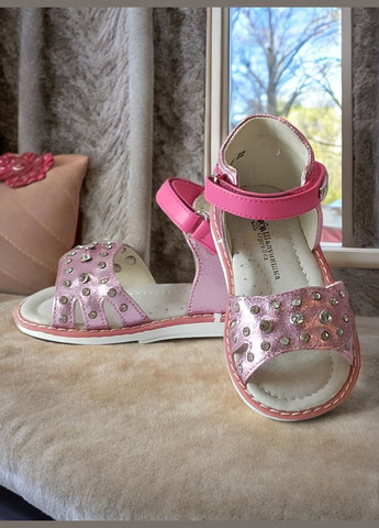 Босоніжки ортопедичні для дівчинки 100-245 рожеві Шалунишка (292407533)