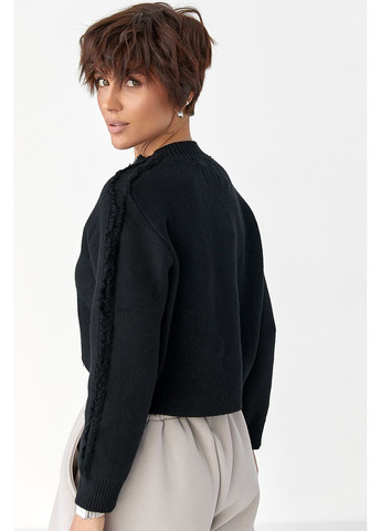 Черный демисезонный кардиган Lurex