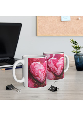 Керамическая чашка с дизайном "Палитра сердец" - 35 No Brand (368671742)