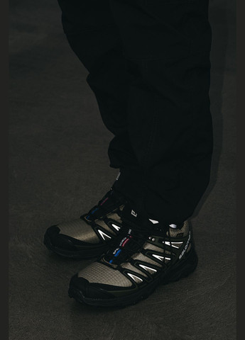 Оливковые (хаки) зимние кроссовки зимние мужские salomon speed cross pro winter khaki fur | саломон спид кросс про хаки с мехом No Brand