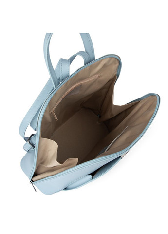 Рюкзак жіночий шкіряний міський 01345 блакитний Virginia Conti (329851018)