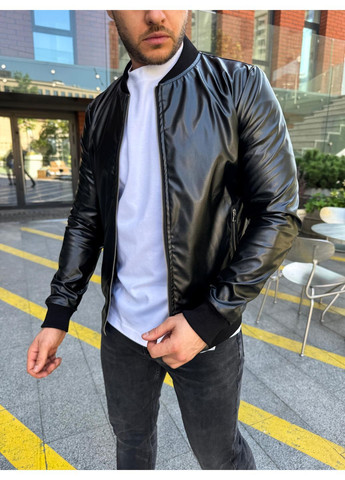 Бомбер куртка мужской эко кожа на молнии (363975960)