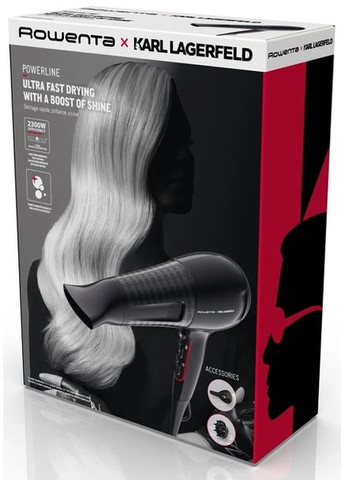 Фен СV591LF0 2100 Вт чорний Rowenta (336882597)