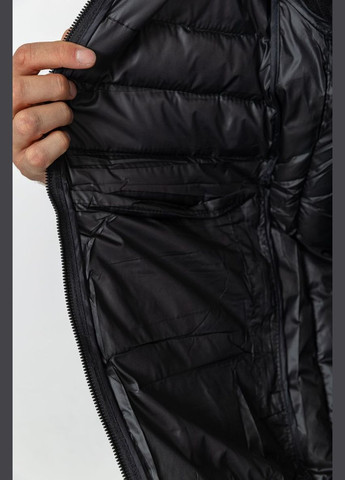 Чорна демісезонна куртка чоловіча демісезонна, колір чорний, Ager