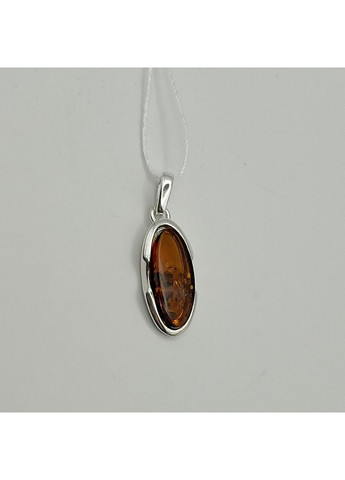Кулон срібний з бурштином 1,48 г No Brand (369736937)