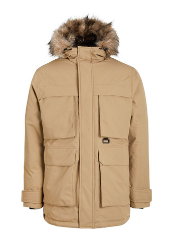 Бежевая зимняя куртка Jack & Jones